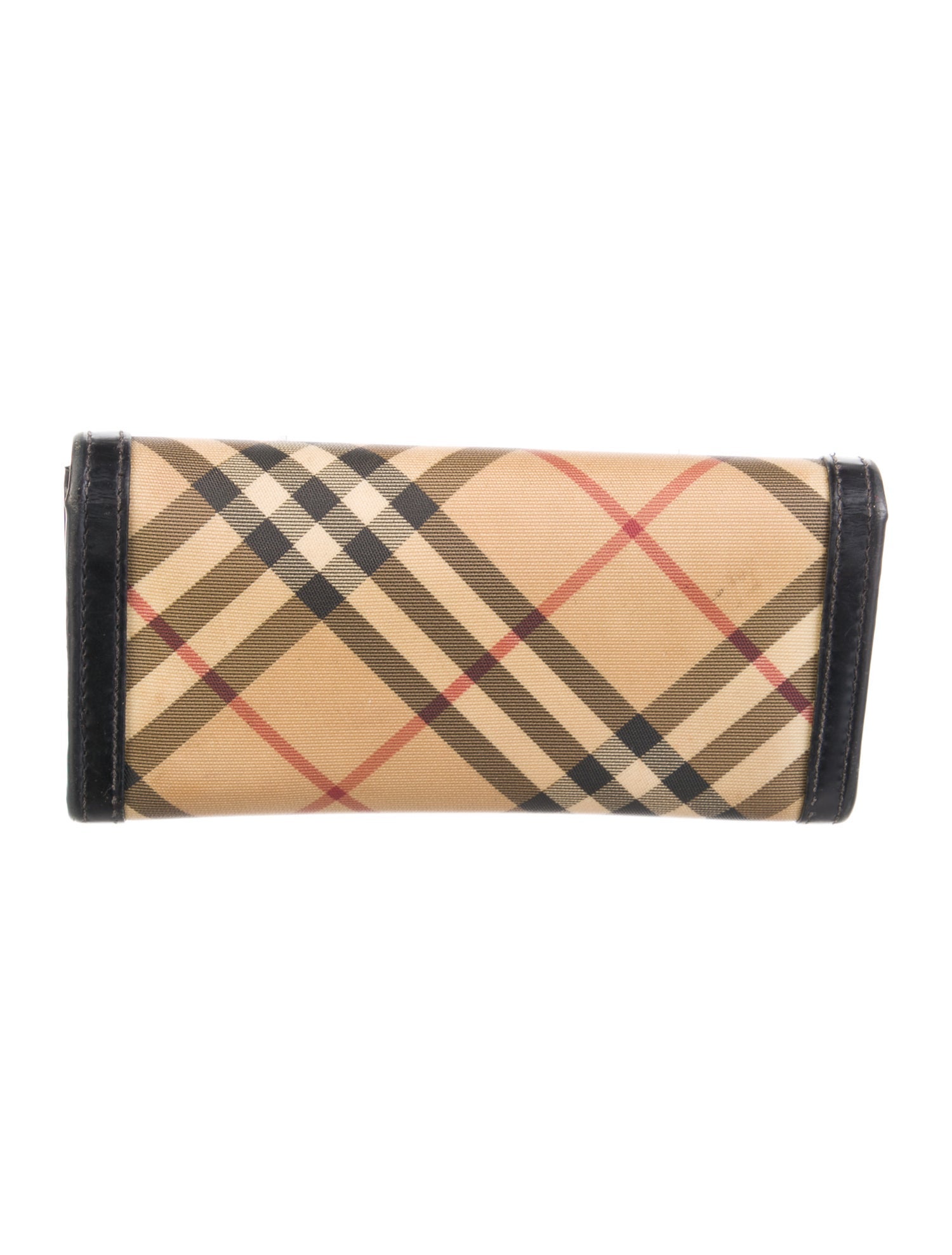 Burberry Super Nova Check Nova Check Pattern Continental Wallet